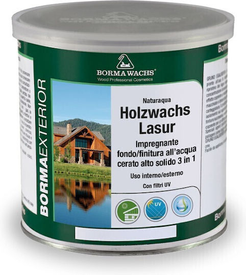 Borma Wachs Naturaqua Holzwachs Lasur Wasser No03 Eiche 5Es
