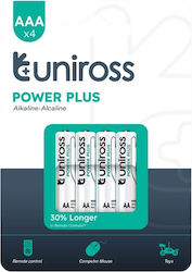 Uniross Power Plus AAA 1.5V 4τμχ UPPAAAPK4 Uniross Power Plus AAA 1.5V 4τμχ UPPAAAPK4