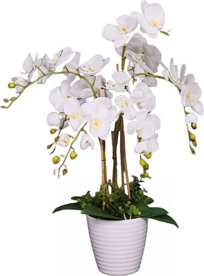 Künstliche Orchideenpflanze 75 cm Plastiktopf