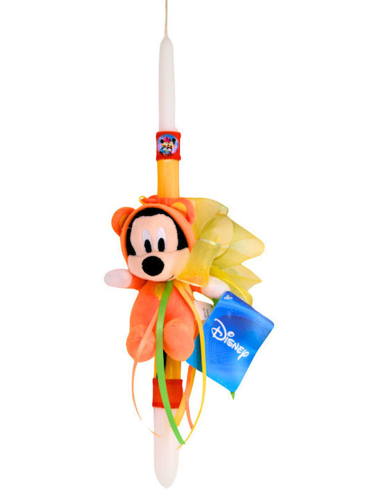 Easter Candle Keychain Mickey Mouse Orange Plush 15cm Disney