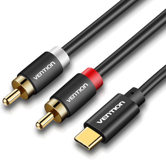 Vention Audio-Konverter USB-C auf 2RCA Stecker Kabel 1,5m Bgdbg