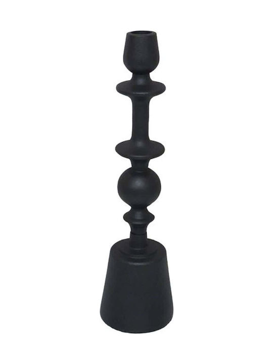 Artiom Candle Holder 9x9x34 Aluminum Black 0324...