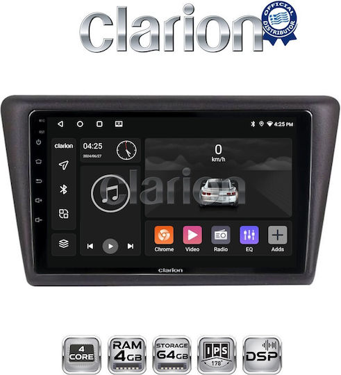 Clarion Auto-Audiosystem für Skoda Schnell 2014 (Bluetooth/USB/WiFi/GPS/Apple-Carplay/Android-Auto)