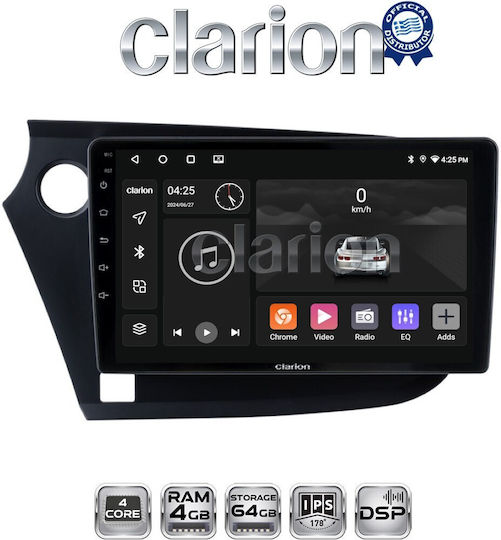 Clarion Car Audio System for Honda Insight 2009>2014 (Bluetooth/USB/WiFi/GPS/Apple-Carplay/Android-Auto)