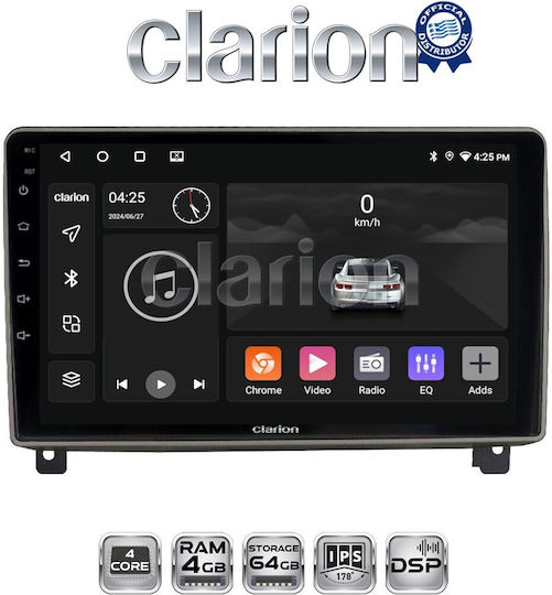 Clarion Ηχοσύστημα Αυτοκινήτου για Peugeot 407 2004 > 2011 (Bluetooth/USB/WiFi/GPS/Apple-Carplay/Android-Auto)