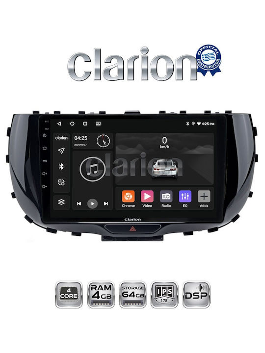 Clarion Sistem Audio Auto pentru Kia Suflet 2019 (Bluetooth/USB/WiFi/GPS/Apple-Carplay/Android-Auto)