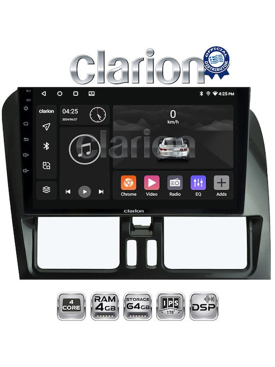 Clarion Car Audio System for Volvo XC 60 2009-2017 (Bluetooth/USB/WiFi/GPS/Apple-Carplay/Android-Auto)