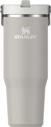 Stanley IceFlow Flip Straw 2.0 Thermos Bottle Stainless Steel BPA Free 890ml Iced Ash with Straw