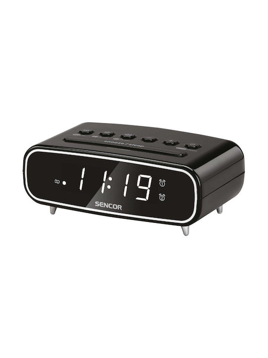 Sencor Tisch-Digitaluhr mit Wecker & Radio Weiß SRC 2600 B