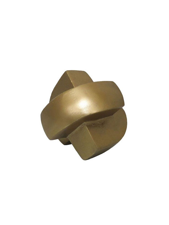 Inthebox Brontie Διακοσμητικο Κομπος 13x13x13 Αλουμινιο Χρυσο 032498