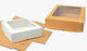 Disposable Food Paper Box 25x25x7.5cm 12pcs