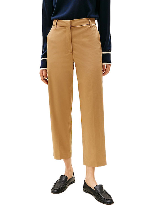 Tommy Hilfiger Pantaloni Dama Din Țesătură Cu F...