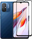 Full Glue Full Face Tempered Glass Μαύρο (Redmi 12C)