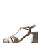 Sandalen aus Lackleder Weiß