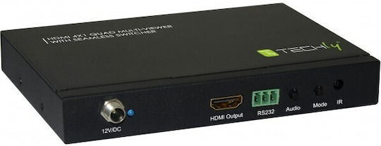 Techly Idata Hdmi-41mv Hdmi 4x1 Multi-viewer Seamless Switcher