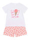 Pretty Baby Kinder Schlafanzug Sommerlich white