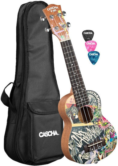 Cascha Hh-2600 Art Series Urban Soprano Ukulele