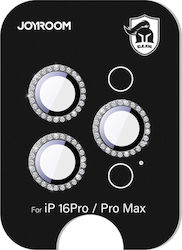Joyroom Protector Προστασία Κάμερας Tempered Glass Μαύρο για το iPhone 16 Pro, iPhone 16 Pro Max
