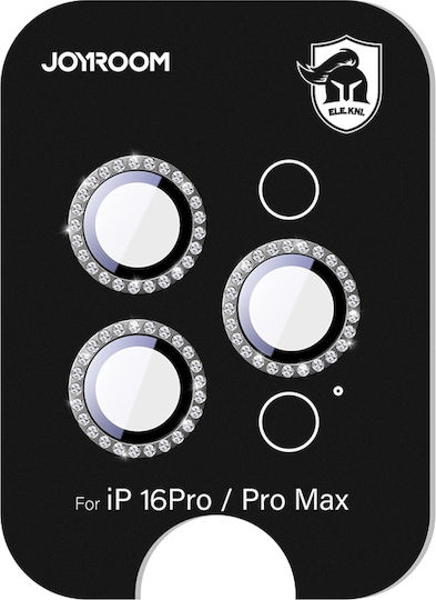 Joyroom Protector Προστασία Κάμερας Tempered Glass Μαύρο για το iPhone 16 Pro, iPhone 16 Pro Max