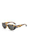 Etnia Barcelona Women's Sunglasses with Brown Tartaruga Plastic Frame and Gray Lens