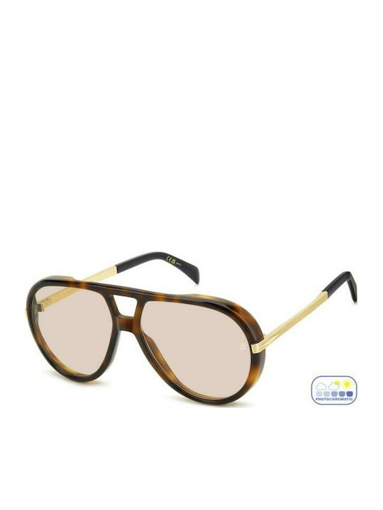 DB Herren Sonnenbrille mit Braun Schildkröte Gestell und Braun Linse