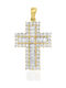 Metrongold Damen Gold Kreuz 18K