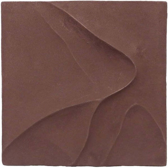 Nathen Διακοσμητικο Τοιχου 41x41x5 Αλουμινιο Terracotta