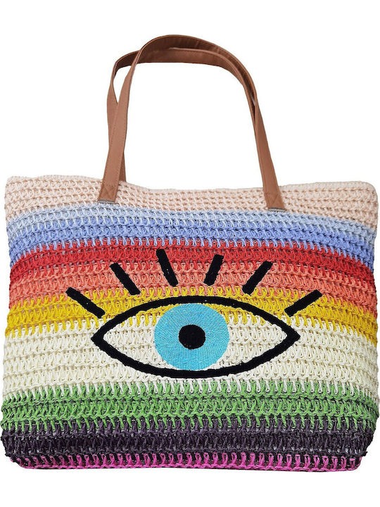Summertiempo Fabric Beach Bag Multicolour