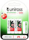 Uniross Aaa 1000 Hybrio Rechargable Batteries 4pcs
