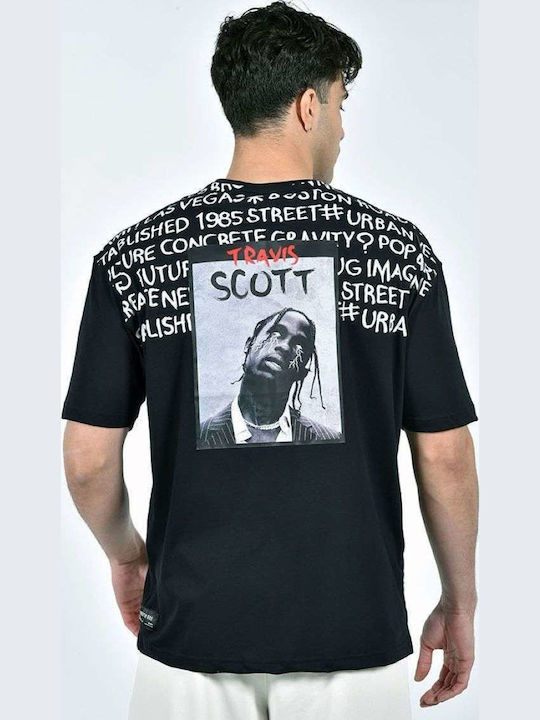 Clever Travis Scott T-Shirt Ct-24460 Schwarz
