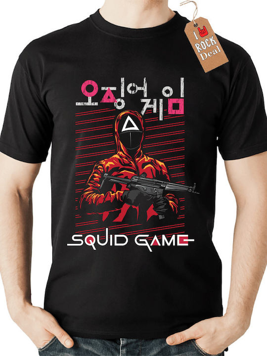 Squid Game T-shirt Μαύρο