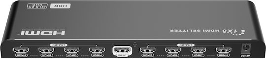 Lenkeng HDMI Splitter 2.0 4K60Hz Scaler 1x8 LKV318HDR-V3.0