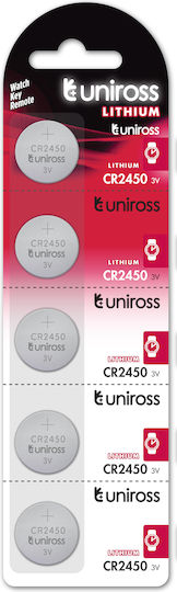 Uniross Cr2450 Knopfzellen Lithium Batterie 5er Pack