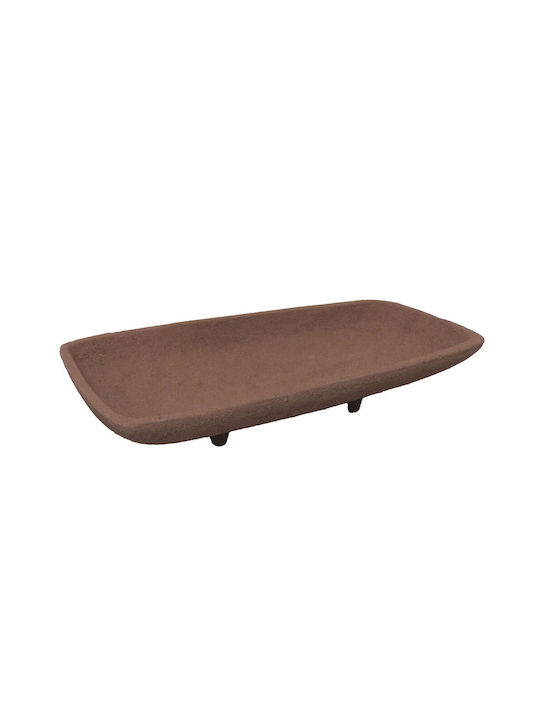 InTheBox Διακοσμητική Πιατέλα Αλουμινίου Μπεζ 27x15x5εκ. InTheBox Διακοσμητική Πιατέλα Αλουμινίου Μπεζ 27x15x5εκ.