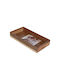 Acacia Wood Storage Box Beige 30x15x5cm