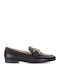 Leder Damen Loafers in Blau Farbe