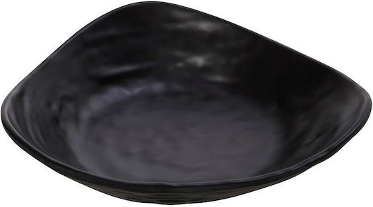 Tria Tria Πιάτο Βαθύ Τρίγωνο από Μελαμίνη Μαύρο 18x21cm