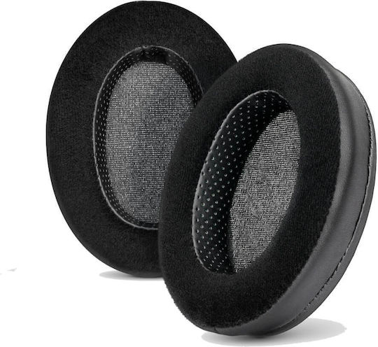 Set 2 Perne pentru Urechi Edman Brainwavz Audio-technica Ath M50x M50xbt M50 M40x M30 M20 M10 Ath-msr7 Over-ear Piele Sintetică Catifea Neagră