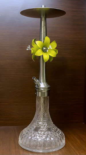 Floral Ναργιλές Μονός Green 65cm
