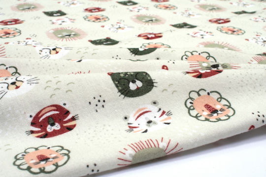 Dimcol Cotton Changing Pad Multicolour 80x80cm.