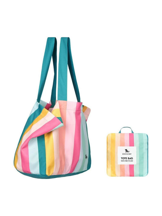 Dock & Bay Fabric Multi-Purpose Bag 100% Recyclable Materials Coastal Candy 39x19cm