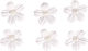 Rayher Flowers Stickers White Pearl 20 pcs 60585102