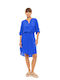 Women's Beachdress Pink Label Dress Ultra Violet Regular Fit Viscose