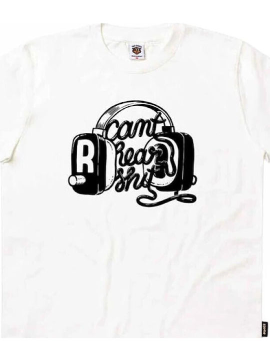 Cant Hear Seasonal T-shirt White