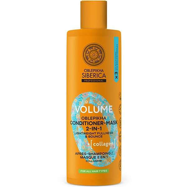Natura Siberica Oblepikha Volume Conditioner Όγκου για Όλους τους Τύπους Μαλλιών 400ml