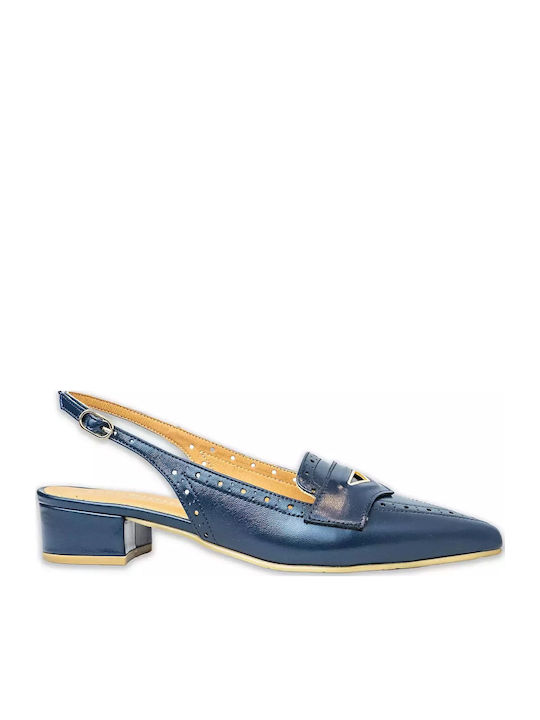 Pumps mit Riemchen Blau