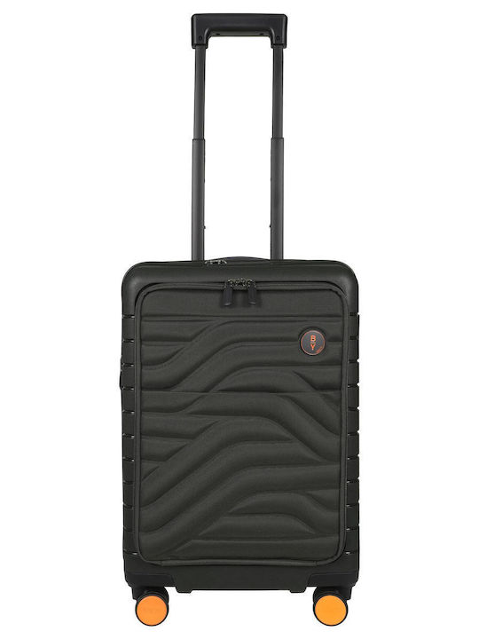 Bric's Milano Kabinenreisekoffer Weichschalen Olive mit 4 Räder Höhe 55cm