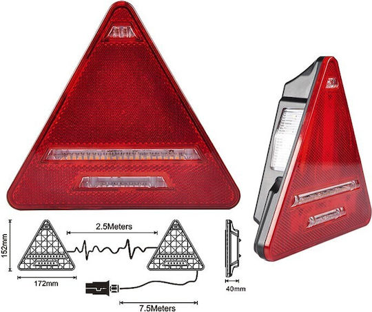Agroequip Комплект фарове за ремарке LED с винтове 1бр