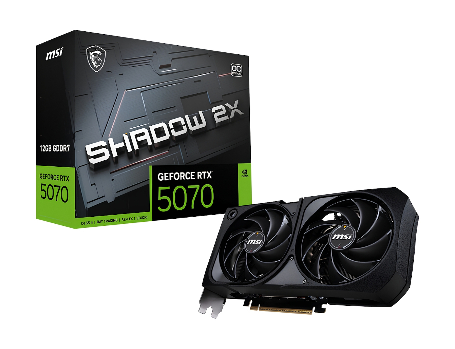 MSI GeForce RTX 5070 12GB GDDR7 Shadow 2X OC Κάρτα Γραφικών