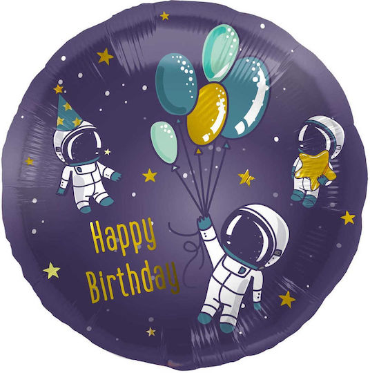 Μπαλόνι Foil 18″ Happy Birthday "διάστημα Space" 45εκ